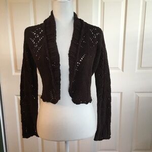 Chic Dark Brown Women's Shrug